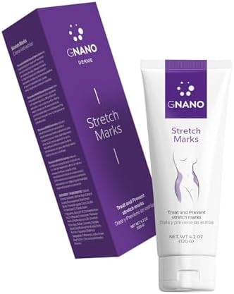 Advanced Stretch Mark Therapy Cream for Stretch Marks and firmer skin with Natural Ingredients to Prevent and get rid of Stretch Marks, Restores and Heals the Skin for Men and Women 4.2oz GNANO