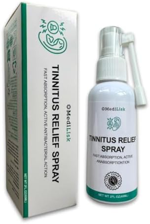 Tinnitus Relief Spray (Спрей) Natural Herbal Blend, Support Ear Tinnitus Relief | Relieve Ear Ringing, Reduce Ear Noise, Non-Steroidal & Chemical-Free 1 Fl Oz (Pack of 1) MediLisk