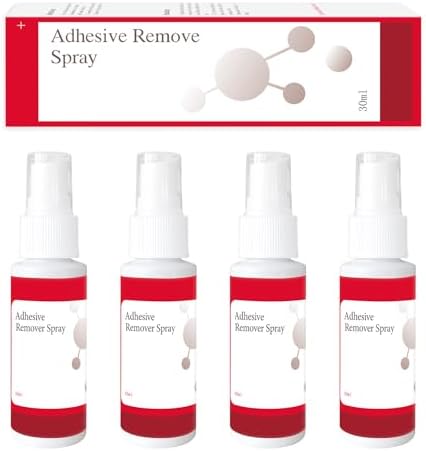 nosgay No-Sting Adhesive Remover Spray - Medical Adhesive Remover 1 Oz - Adhesive Remover for Skin Ostomy Bandage Wound Dressings Wig Glue Remover (4 Pcs) Ovand