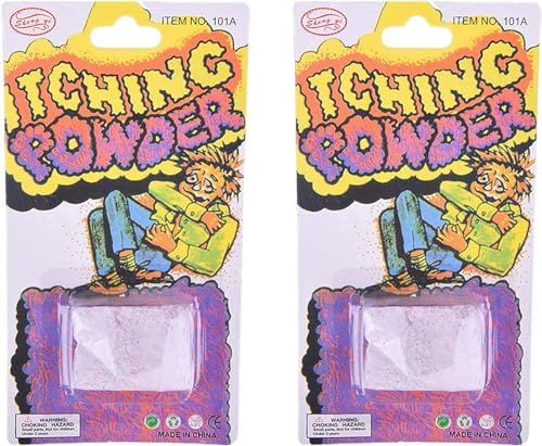 2Pcs Purple Funny Itching Powder Safe Broken Glass Itching Powder Helpful Feminine Powders Feminine Care BWESOO