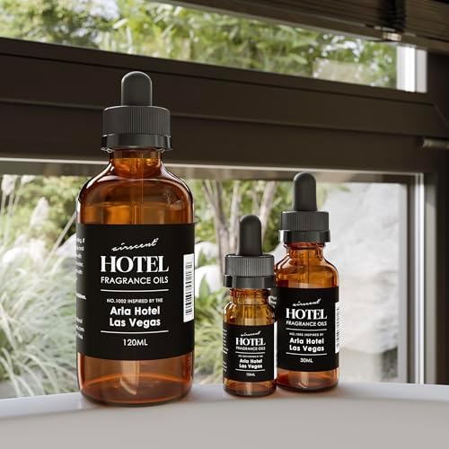 Hotel Diffuser Oil Inspired by The Aria Hotel Scent - No. 1003 Diffuser Oil - Asian Garden Scent - AirScent Essential Oil Blend - 10 mL, 34 fl oz Fragrance Oil Bottle for Aromatherapy Diﬀusers Air-Scent