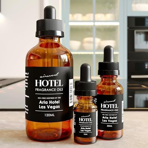 Hotel Diffuser Oil Inspired by The Aria Hotel Scent - No. 1003 Diffuser Oil - Asian Garden Scent - AirScent Essential Oil Blend - 10 mL, 34 fl oz Fragrance Oil Bottle for Aromatherapy Diﬀusers Air-Scent