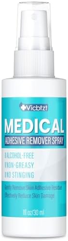 Medical Adhesive Remover Spray, No-Sting Adhesive Remover for Skin, Adhesive Remover Used for Removing Ostomy Bag, Wound Dressing and Bandage VICBTZT