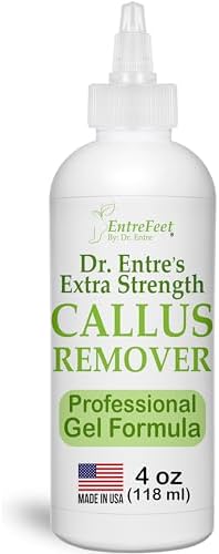 Dr. Entre's Callus Remover Gel: Extra Strength Callus Remover for Feet, Foot Callus Remover, Foot Care, Pedicure Tools Supplies, Dead Skin Remover, 4 oz EntreFeet