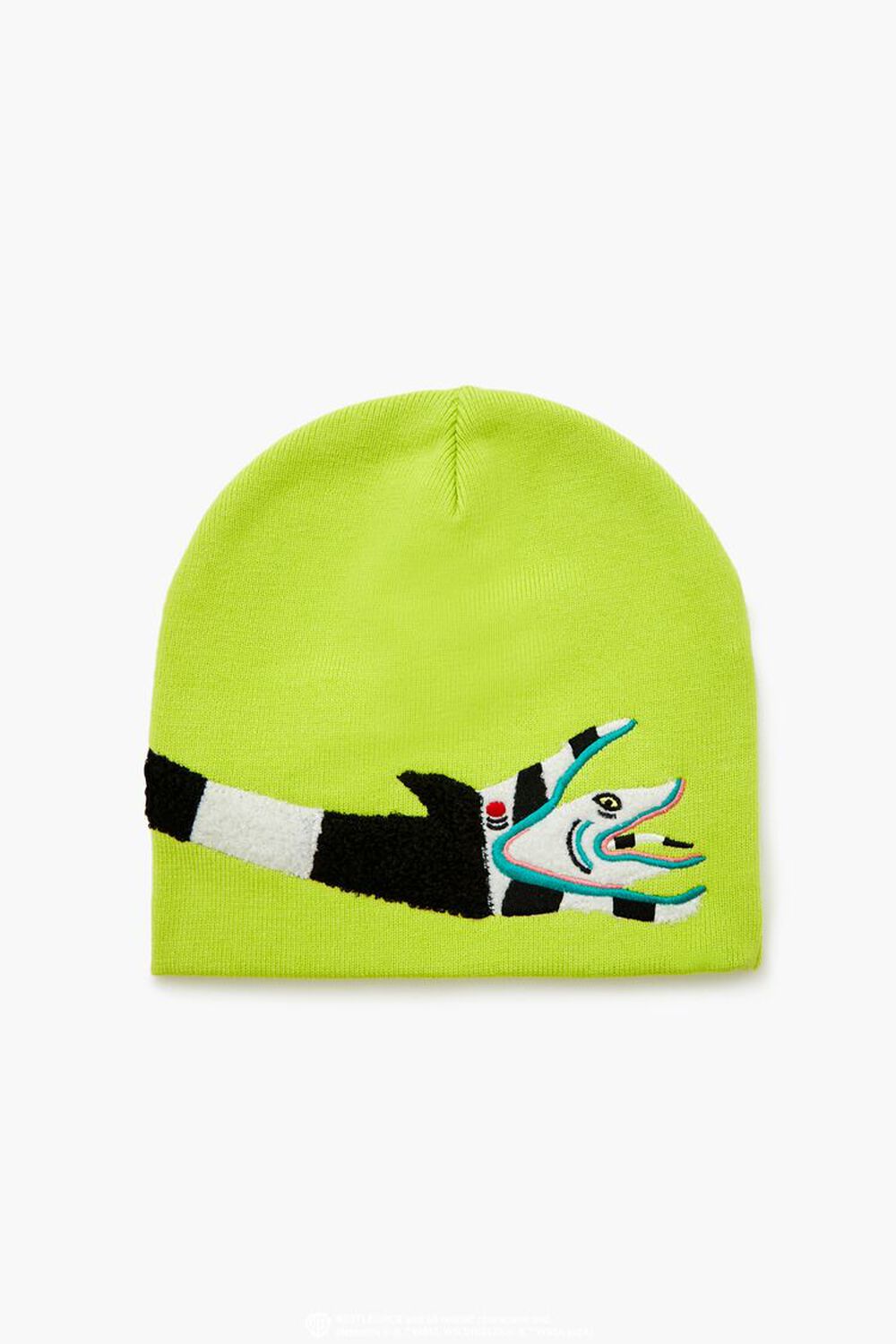 Beetlejuice Beetlejuice Sandworm Chenille Patch Beanie FOREVER21