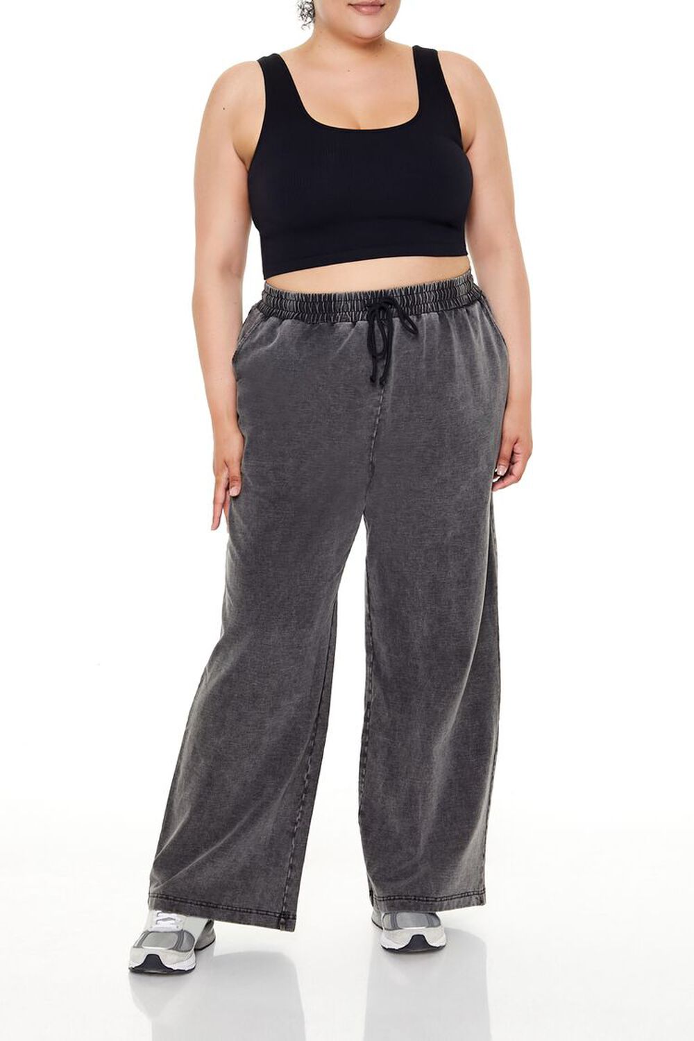 Plus Size Fleece Sweatpants FOREVER21