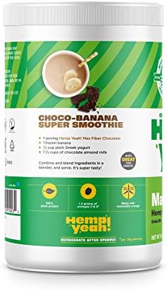 Manitoba Harvest Organic Hemp Pro Fiber Protein Powder (Порошок), Chocolate, 16oz; with 10g of Fiber & 8g Protein per Serving (Порция), Preservative-Free Manitoba Harvest