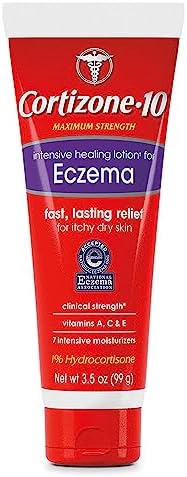 Cortizone 10 Maximum Strength Intensive Healing Lotion for Eczema, 1% Hydrocortisone, 3.5 oz. Cortizone 10