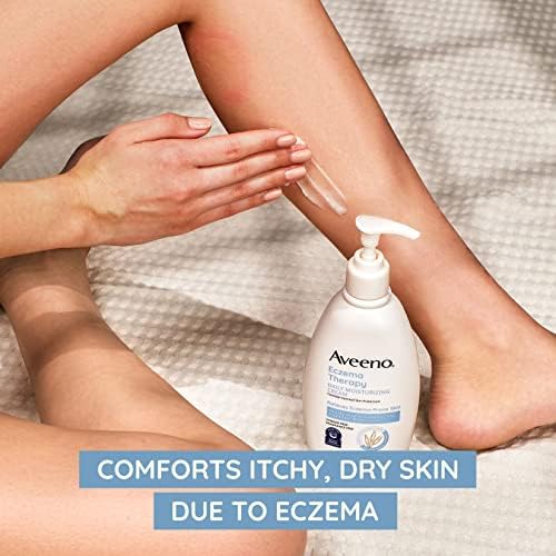 Aveeno Eczema Therapy Daily Moisturizing Body Cream for Sensitive Skin, Soothing Eczema Relief Cream, Colloidal Oatmeal & Ceramide for Dry & Itchy Skin, Steroid- & Fragrance-Free, 7.3 oz Aveeno