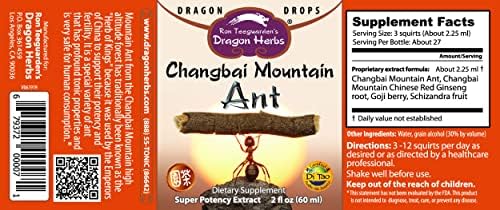 Dragon Herbs - Changbai Mountain Ant Extract Drops - 2 fl oz Dragon Herbs