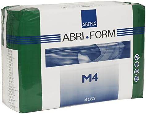 Abena Abri-Form Comfort Plastic-Backed Briefs, Level 4, (Medium To Large Sizes) Medium, 14 Count Abena