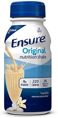 Ensure Nutritional Supplement ( SUPPLEMENT, ENSURE VANILLA, 8OZ BOTTLE ) 24 Each / Case ABBOTT