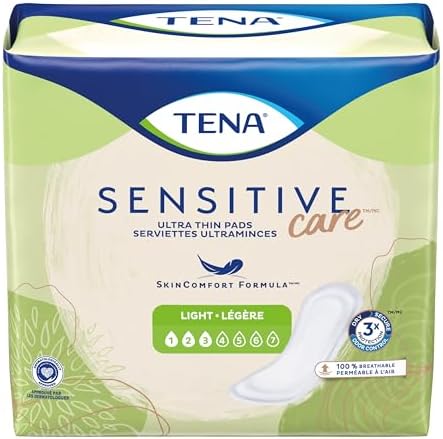 TENA Intimates Ultra Thin Light Bladder Leakage Pad for Women, Light Absorbency, Regular Length, 2 Pack 60 Total Tena