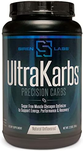 Siren Labs Ultra Karbs Mass Gainer Post Workout Muscle Builder Healthy Carb Loading - Carbohydrate Blend with KarboLyn - More Energy, Faster Recovery - Weight Gainer for Men (40 Servings (Порции)) SIRENLABS