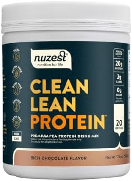 Горошковый протеин Clean Lean Protein 20 г растительного белка на порцию, веганский, без ГМО Nuzest