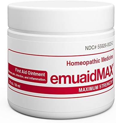 emuaid EMUAIDMAX Ointment (Мазь) 0.5oz - Eczema Cream (Крем). Maximum Strength Treatment. Use Max Strength for Athletes Foot, Psoriasis, Jock Itch, Anti Itch, Rash and Skin Yeast Infection. Emuaid