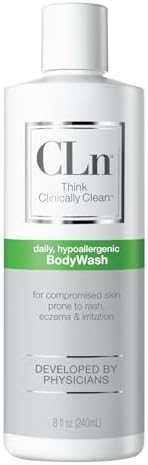 CLn® BodyWash –Non-Drying Body Wash Preserved with Sodium Hypochlorite, For Compromised Skin Prone to Eczema, Dermatitis, Rash & Hidradenitis Suppurativa, Fragrance-Free & Paraben-Free, 3 fl oz (Жидкие унции) CLn