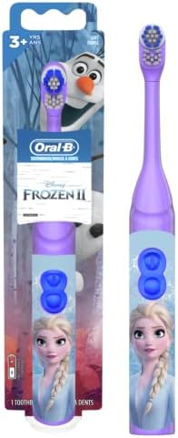 Oral-B Kids Battery Power Electric Toothbrush Featuring Disney's Frozen for Children and Toddlers age 3+, Soft (Characters May Vary) Oral-B