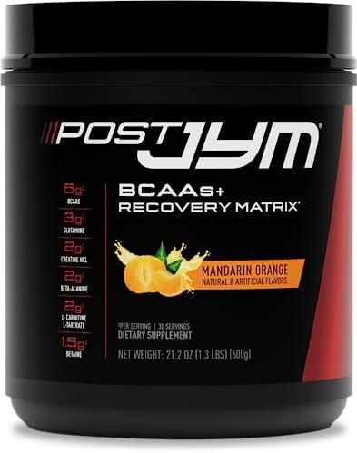 Post JYM Active Matrix - Post-Workout with BCAA's, Glutamine, Creatine HCL, Beta-Alanine, and More | JYM Supplement Science | Mandarin Orange Flavor, 30 Servings (Порции), 1.3 Pound (Pack of 1) JYM Supplement Science