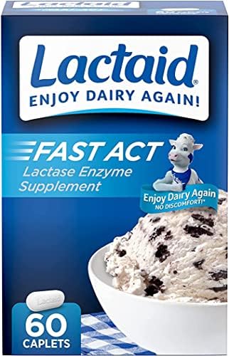 LACTAID Fast Act Caplets 60 ea (8 Pack) Lactaid