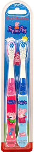 Brush Buddies Peppa Pig 2 Pack Toothbrush Brush Buddies