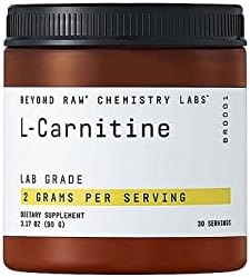 BEYOND RAW Chemistry Labs L-Carnitine Powder (Порошок) | Fuels Exercise and Supports Recovery | 30 Servings (Порции) BEYOND RAW