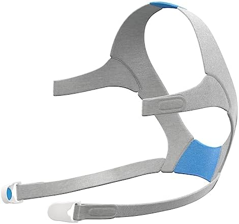 ResMed AirFit/AirTouch F20 Headgear - Replacement CPAP Headgear - Frame System & Full Face Cushion Not Included - Premium CPAP Accessories - Medium/Standard, Blue ResMed