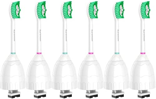 Aoremon Replacement Toothbrush Heads for Philips Sonicare E-Series Essence HX7022/66 and other Screw-on Electric Toothbrush Model, 6 Pack Aoremon