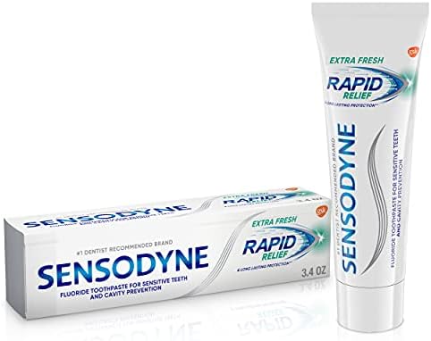 Sensodyne Rapid Relief Sensitive Toothpaste, Cavity Prevention and Sensitive Teeth Treatment - 3.4 Ounces Sensodyne