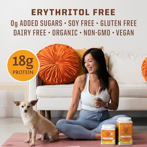 Sunwarrior Vegan Organic Protein Powder Plant-Based | 5 Superfood Quinoa Chia Seed Soy Free Dairy Free Gluten Free Synthetic Free Non-GMO | Vanilla 30 Servings | Classic Plus Sunwarrior