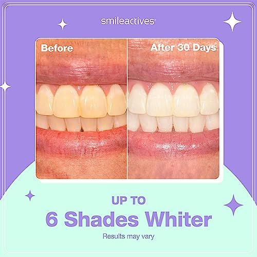 Smileactives Teeth Whitening Pen for White Smile, Fast Tooth Whitener and Stain Remover with Precision Brush Tip, Dental Quality Whitening Gel, Travel Pen, Easy to Use, Vanilla Mint Flavor, 2 Pack Smileactives