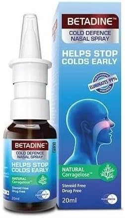 BETADINE Cold Defence Nasal Spray (Спрей) 20ml New Improved Formula (Packaging May Vary) Betadine