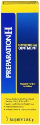 Preparation H Hemorrhoid Ointment, Itching, Burning and Discomfort Relief - 1 Oz Tube Preparation H