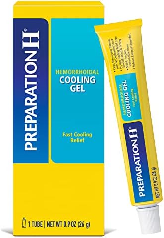 Preparation H Hemorrhoid Cooling Gel with Aloe for Fast Discomfort Relief - 0.9 Oz Tube Preparation H