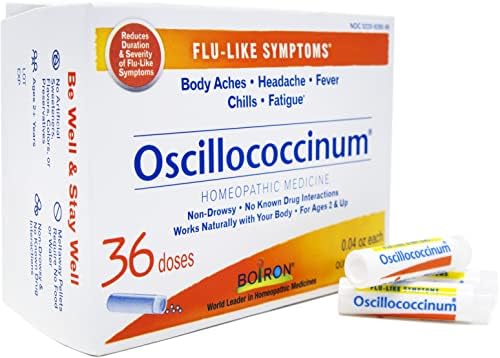 Boiron Oscillococcinum Homeopathic Medicine for flu-Like Symptoms, White, 36 Count Boiron