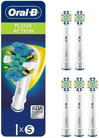 Oral-B Floss Action Replacement Brush Heads for an Oral-B Electric Toothbrush, Pack of 6 Oral-B