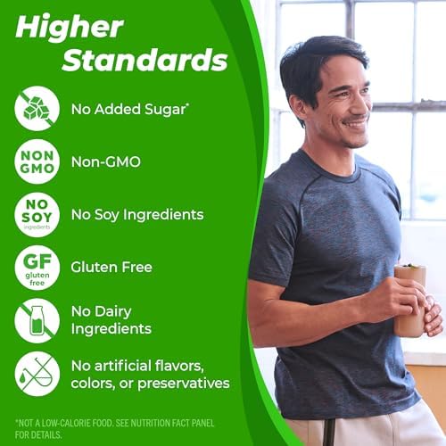 Orgain Organic Vegan Protein Powder, Chai Latte - 21g of Plant Based Protein, 7g Prebiotic Fiber, Low Net Carb, No Lactose Ingredients, No Added Sugar, For Shakes & Smoothies, Non-GMO, 1.02 Lb Orgain