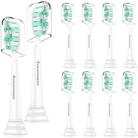 Aoremon Toothbrush Replacement Heads for Philips Sonicare - Compatible with Sonicare ProtectiveClean C2 & Phillips 4100 5100 Click- on Electric Toothbrush Aoremon