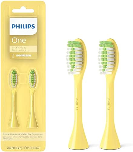 Насадки для зубной щетки Philips One, 2 штуки, черные, BH1022/06, микровибрации для белоснежной улыбки Philips Sonicare