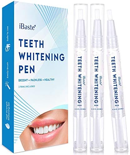 Teeth Whitening Pen - 3 Pens, 35% Carbamide Peroxide, Effective & Painless Whitening, Perfect for Sensitive Teeth, No Sensitivity, Travel-Friendly, Natural Mint Ingredient IBaste