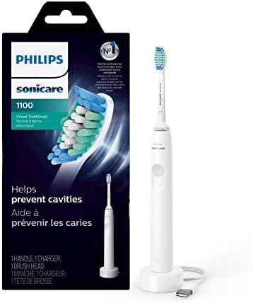 Электрическая зубная щетка Sonicare 1100 с зарядным устройством, бело-серая Philips Sonicare