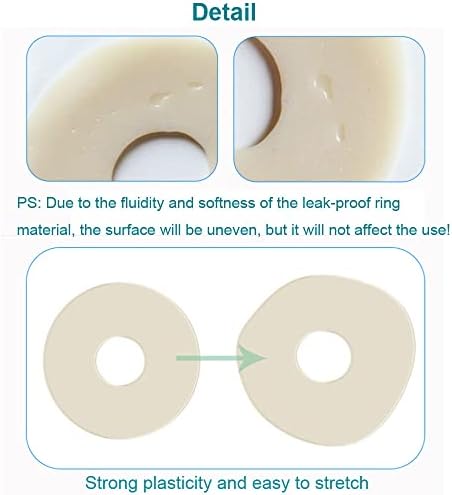 Ostomy Barrier Rings No Leaking Barrier Extenders for Colostomy Bags Pack of 10 YEYSXSY