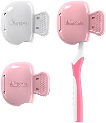 Mspan Toothbrush Protector Clip Pod: Tooth Brush Head Pods Compatible with Oral-B Philips Colgate for Manual & Electric Toothbrush - 2 Packs Mspan