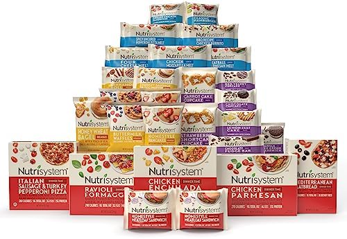 Nutrisystem® FROZEN Fast Five 7-Day Diet Kit, Helps Support Weight Loss, 28 Delicious Meals & Snacks Plus Chocolate Protein ProSync Shakes Nutrisystem