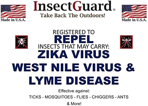 Permethrin Treated Mosquitoes, Flies, Ticks & More Insect Repellent Size Adjustable Fabric Belt (Green) One Size Fits All! InsectGuard