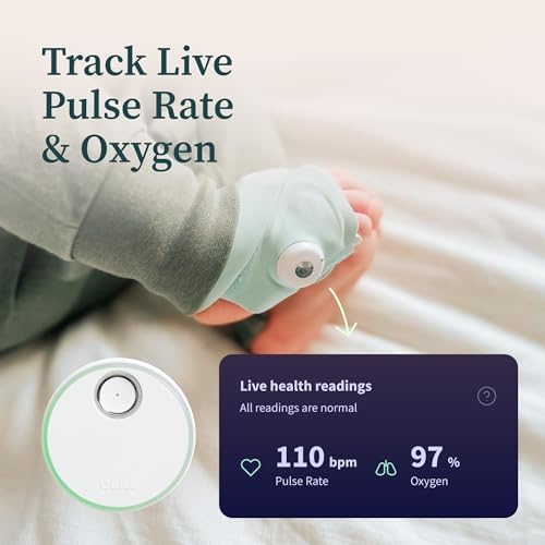 Owlet® Dream Duo Smart Baby Monitor: FDA-Cleared Dream Sock® plus Owlet Cam 2- Tracks & Notifies for Pulse Rate & Oxygen while viewing Baby in 1080p HD WiFi Video Owlet