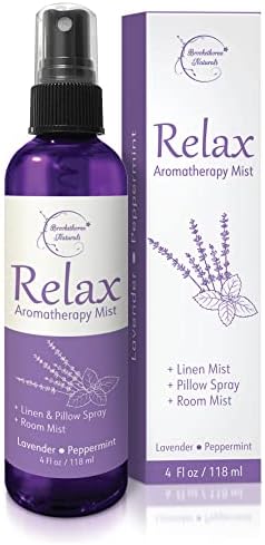 Lavender Spray Aromatherapy Mist Set of 2 – Pillow Spray, Natural Linen Spray for Bedding, Essential Oil Room Spray with Lavender & Chamomile for relaxation & sleep by Brookethorne Naturals Brookethorne Naturals