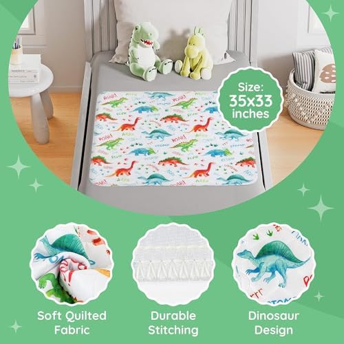 Potty Training Waterproof Bed Pad For Night Time Bed Protector Excellent for Toilet Training & Bedwetting, Reusable Toddler Portable Mat, Can Be Used on Bed, Sofa & Travel, Absorbs Up to 1000ml 2 Pack Lynmark