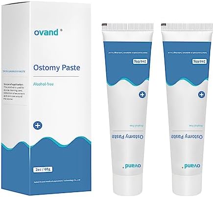 Ostomy Paste, Alcohol-Free Skin Barrier Ostomy Paste for Stoma Filling to Prevent leaks, Stoma Care Supplies Ostomy Supplies (2 Box) Ovand