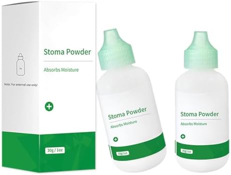 Stoma Powder, 2 Pack Ostomy Skin Care Powder, Protects Skin Keep Dry Ostomy Powder Stoma Powder, Ostomy Supplies ZnnaYoha